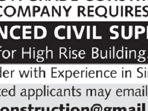 Experienced Civil Supervisor 
