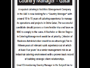 Country Manager - Qatar