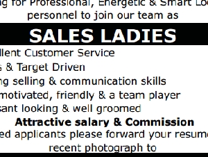 SALES LADIES