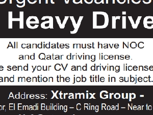 Urgent Vacancies. 30 Heavy Drivers