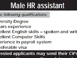 Male HR assistant