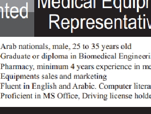 Medical Equipment Representatives