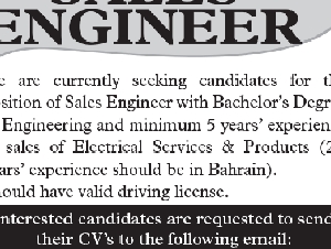 SALES ENGINEER