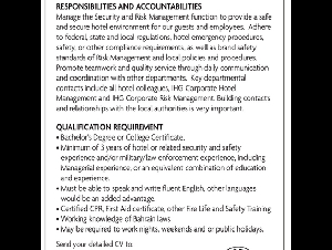 CROWN PLAZA REQUIRED