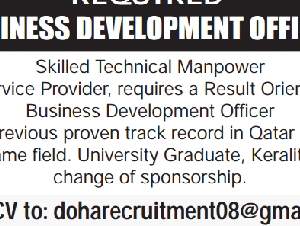 REQUIRED BUSINESS DEVELOPMENT OFFICER
